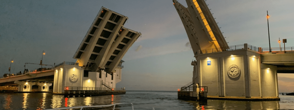 Offshore Gishing in Madeira Beach at John's Pass Bridge